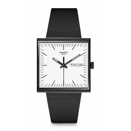 Montre Swatch Unisex Collection Bioceramic What if ? SO34B700 - WHAT IF…BLACK?