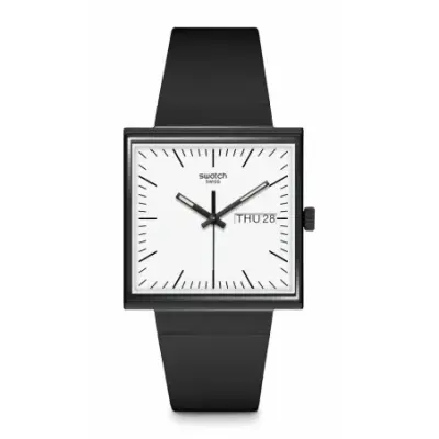 Montre Swatch Unisex Collection Bioceramic What if ? SO34B700 - WHAT IF…BLACK? — photo 1