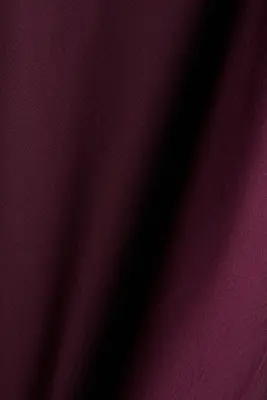Top asymétrique à effet drapé - Rouge prune — photo 4