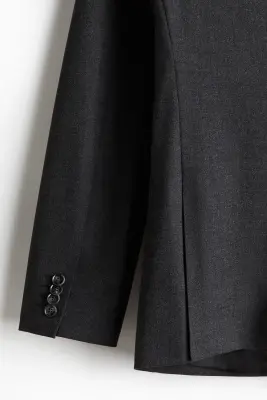 Veste Regular Fit à fermeture croisée - Gris foncé — photo 2
