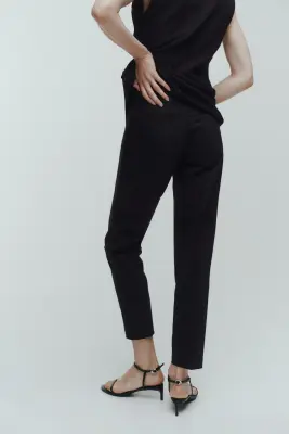 Pantalon cigarette - Noir — photo 3