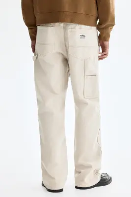 Pantalon Carpenter Regular Fit - Beige clair — photo 3