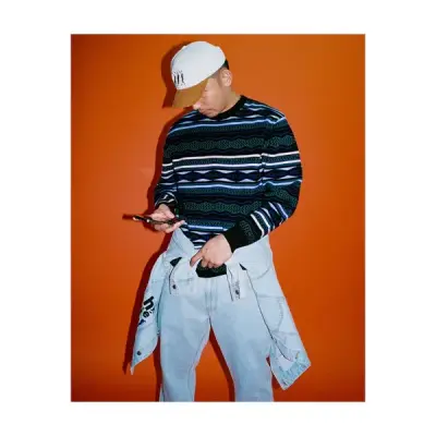 Pull Helas Kool crewneck knit – Black — photo 4