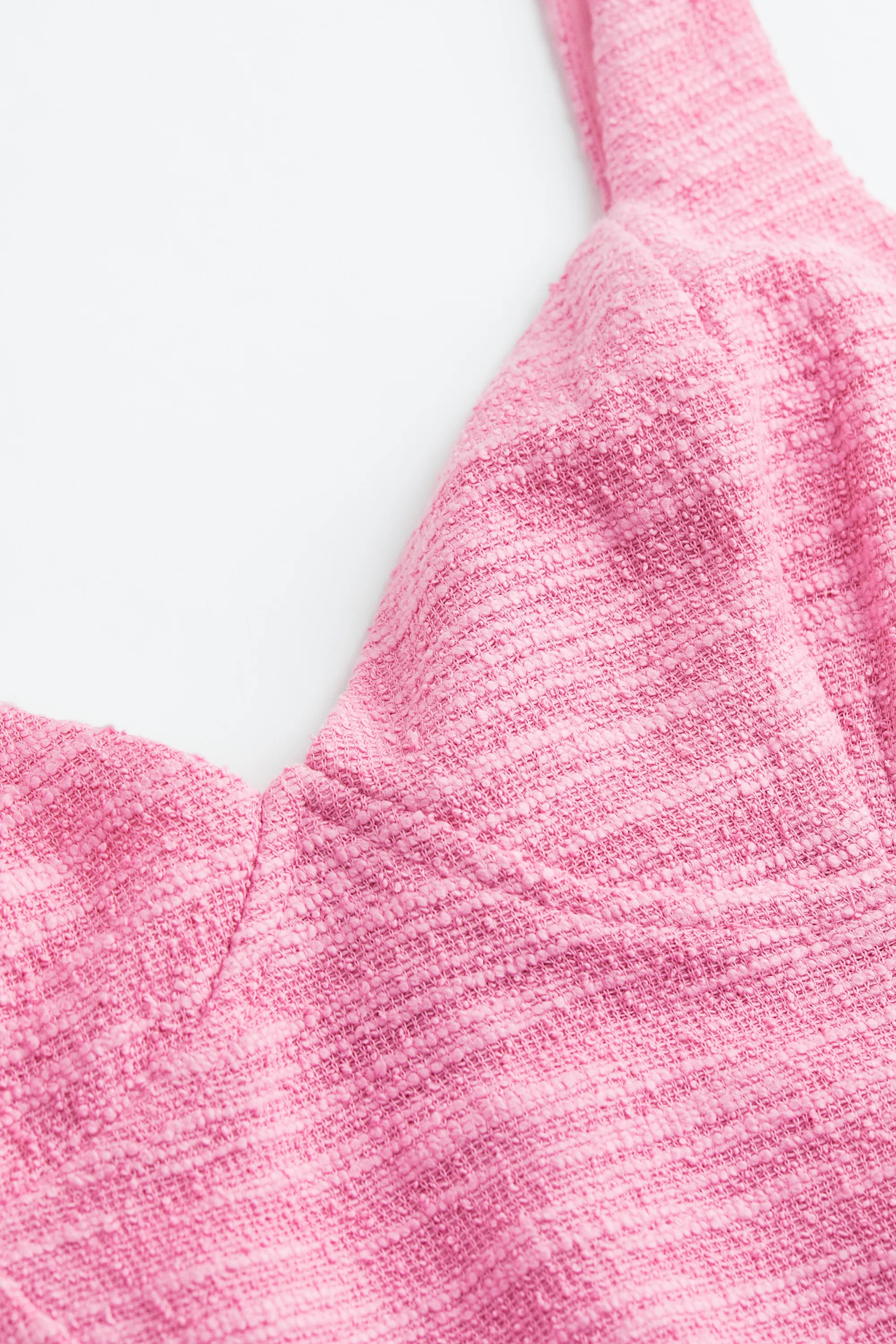 Robe moulante sans manches - Rose chiné