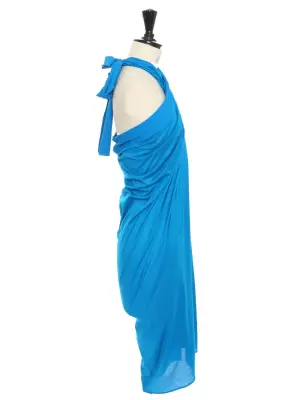 Robe ou jupe sortie de bain bleu océan en coton Prix boutique 250€ Taille unique — photo 2