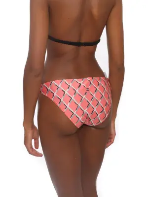Culotte de maillot de bain motif losanges rose blanc gris Prix boutique 550€ Taille XS/S — photo 4
