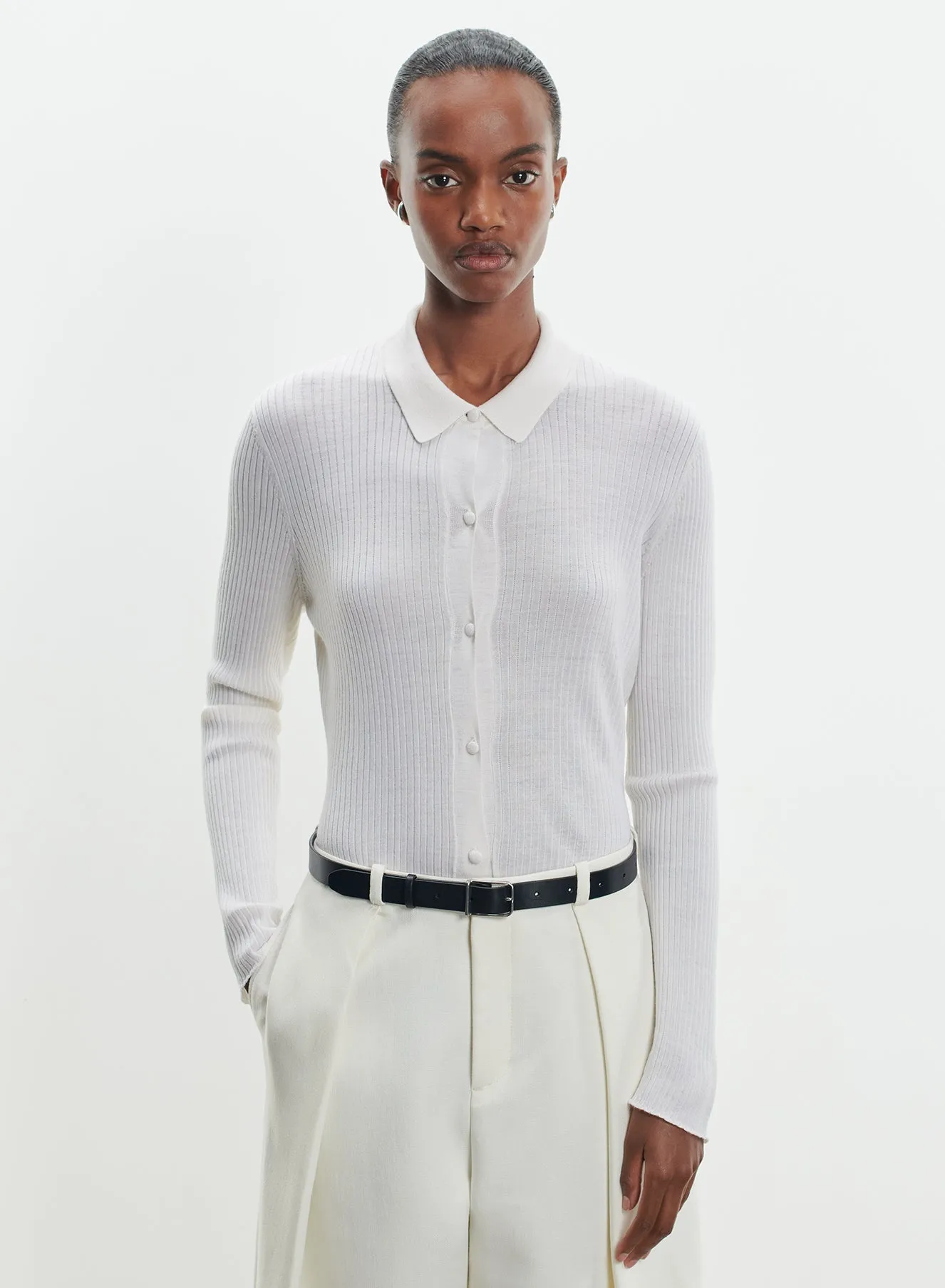 Chemise en laine mérinos