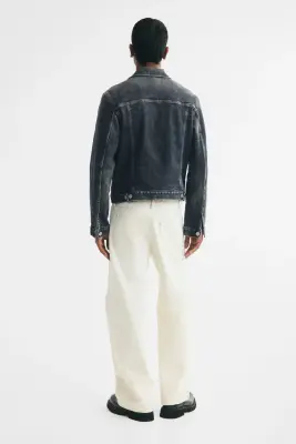 Veste Trucker en denim - Bleu denim — photo 3