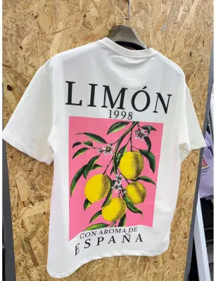 T-shirt oversize citrons — photo 2