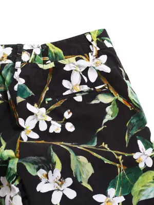 Pantalon slim fit imprimé fleuri noir vert et blanc Prix boutique $675 Taille XS — photo 2