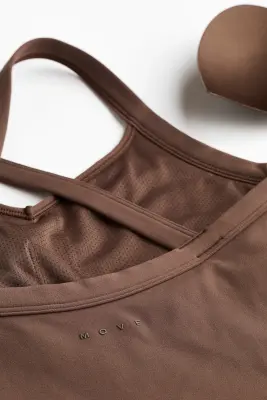 Top de sport avec soutien-gorge intégré SoftMove™ - Moka — photo 3