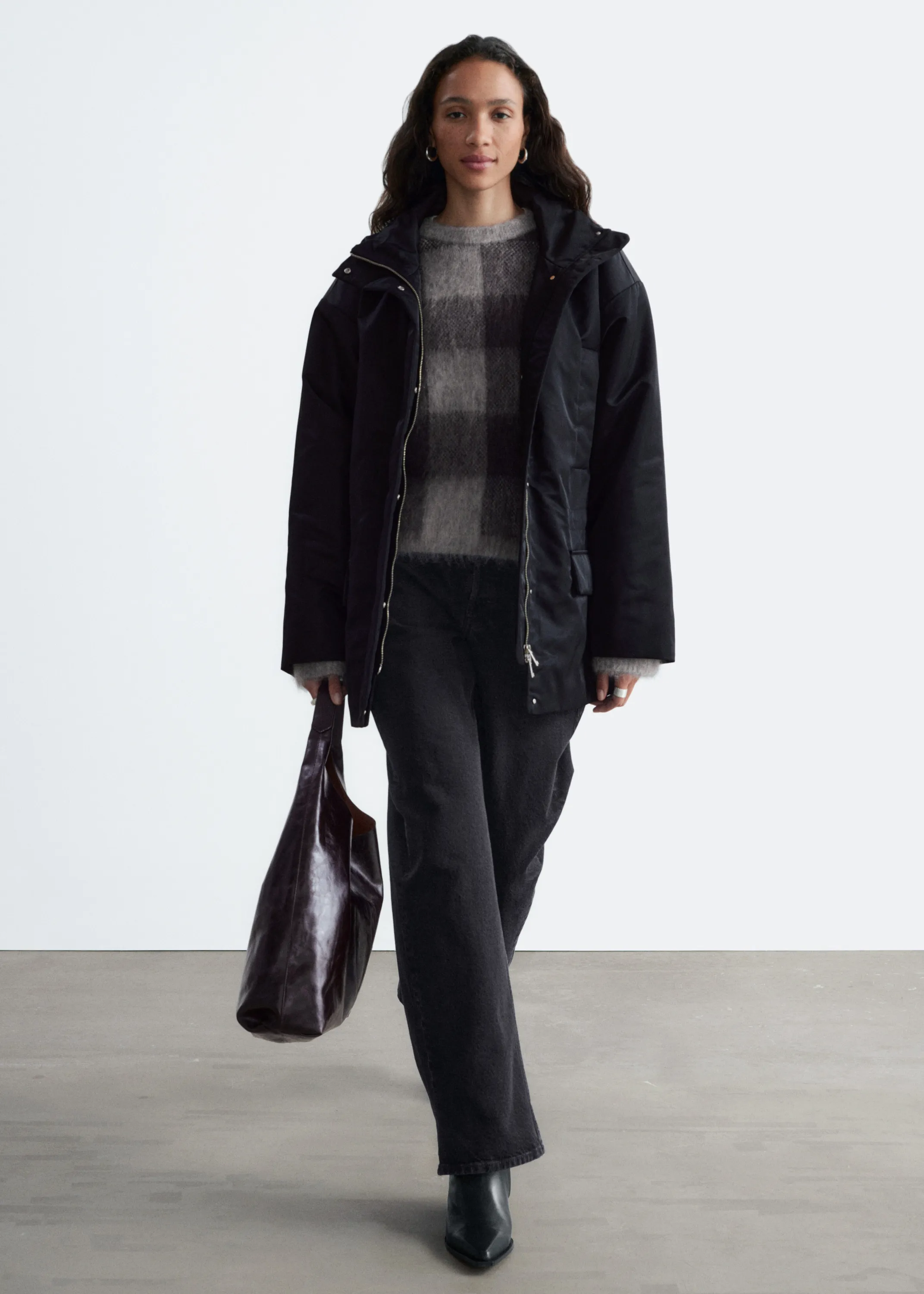 Veste rembourrée en nylon - Noir
