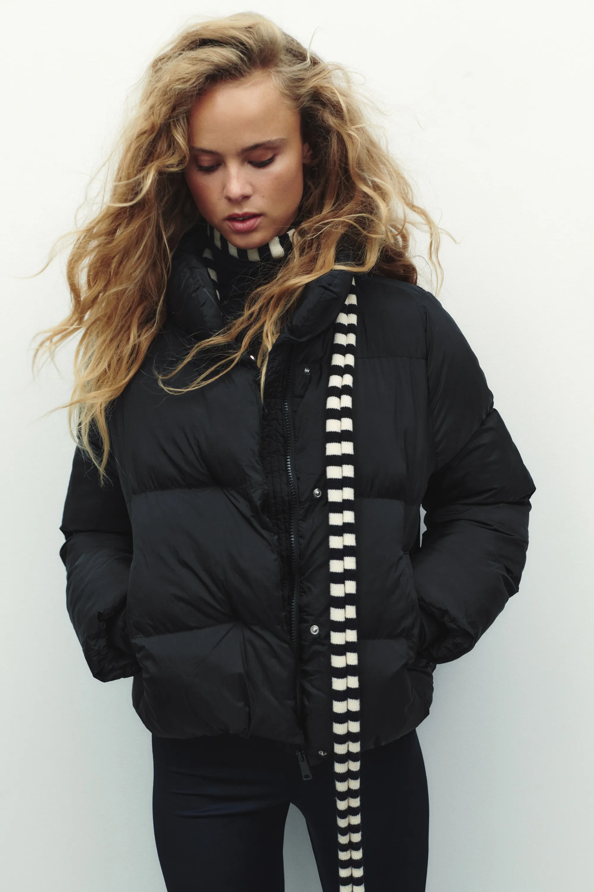 Doudoune en nylon - Noir