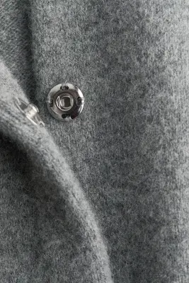 Gilet en laine mélangée - Gris clair chiné — photo 3