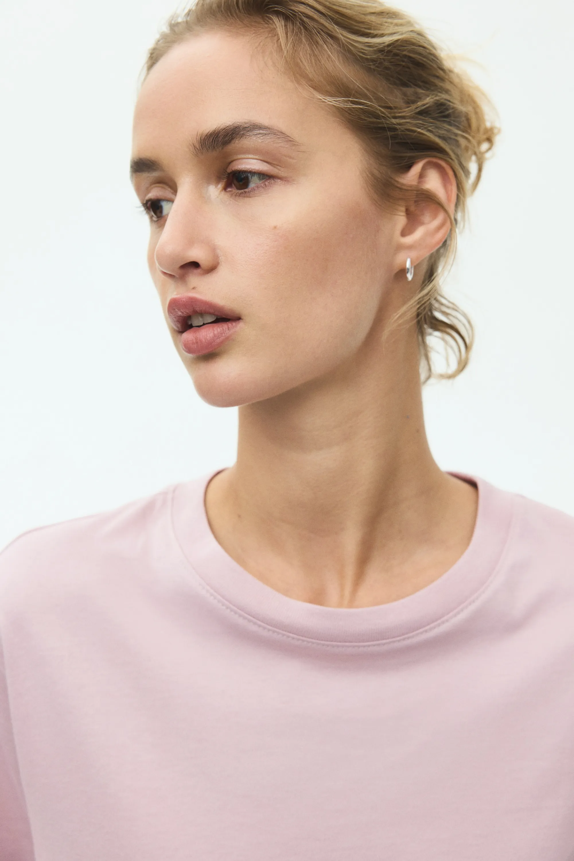 T-shirt en coton - Rose clair