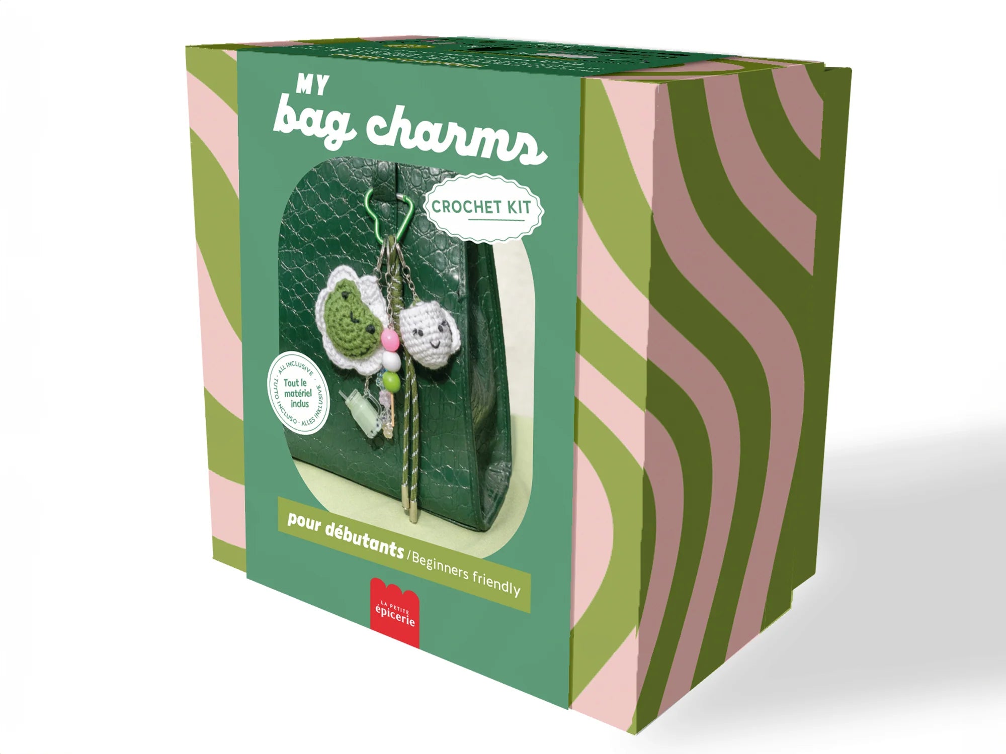 Kit crochet bag charms matcha club – La petite épicerie
