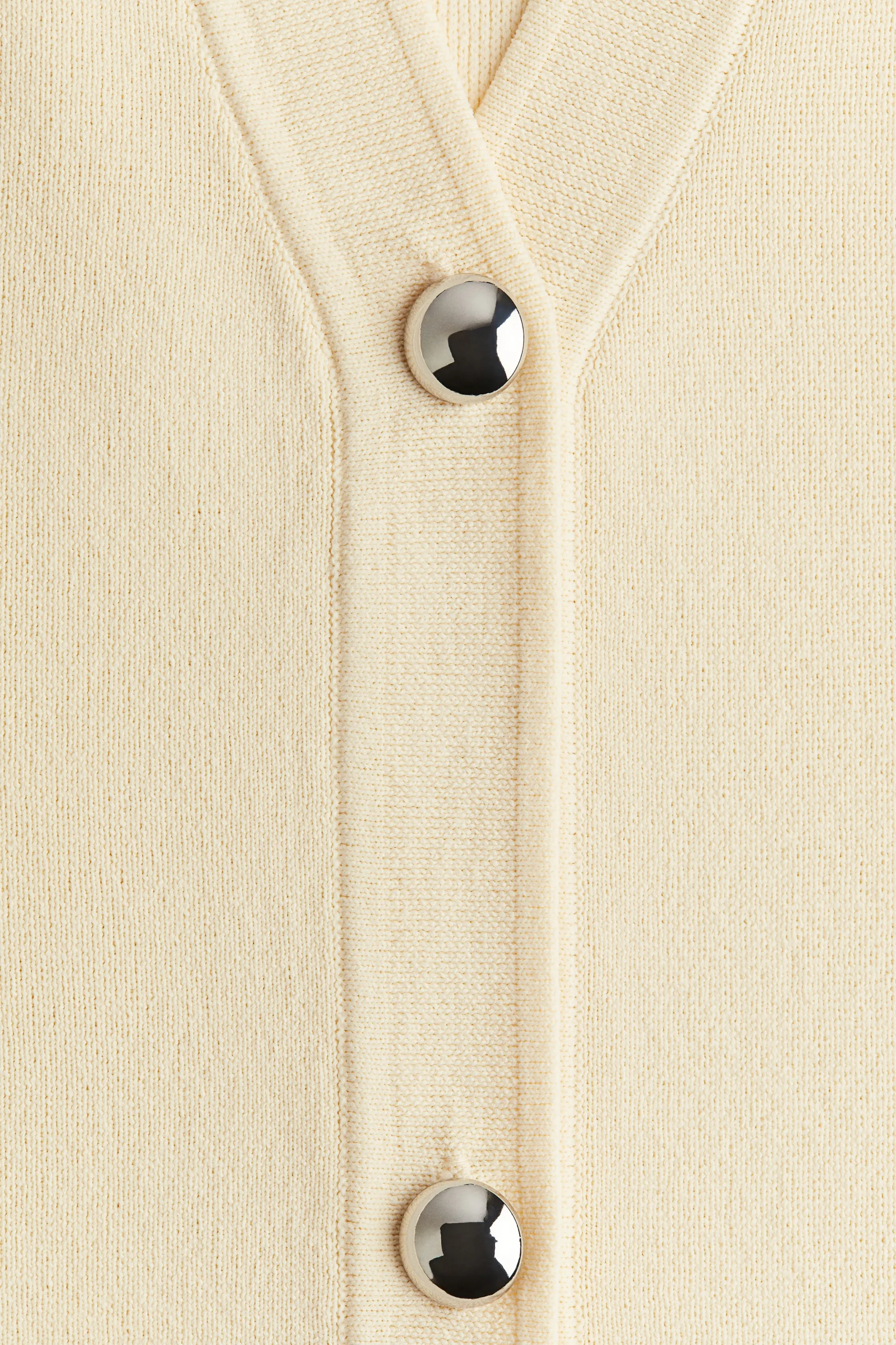 Robe à encolure en V - Jaune pâle