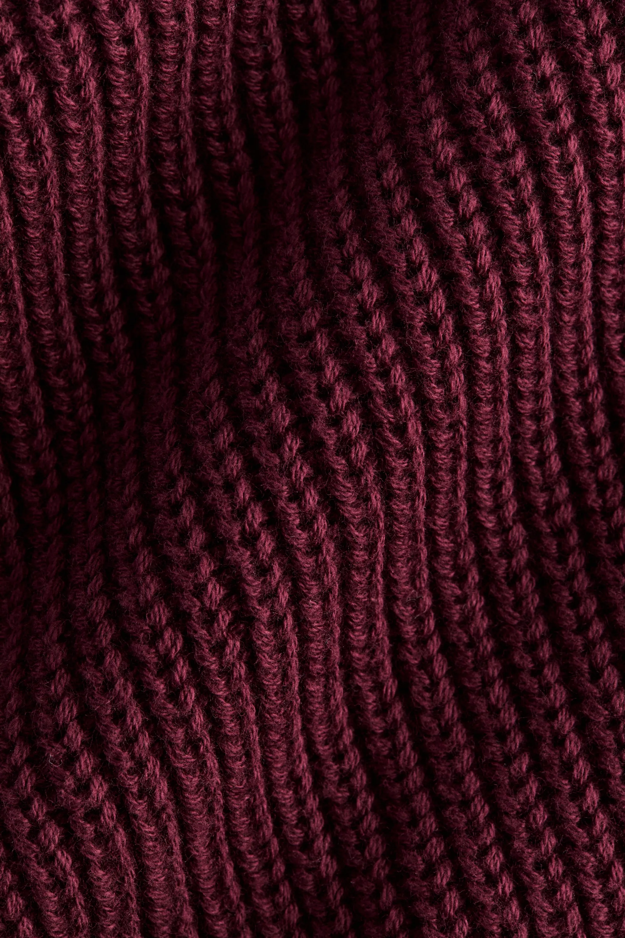 Ensemble 2 pièces en maille de coton - Rouge foncé