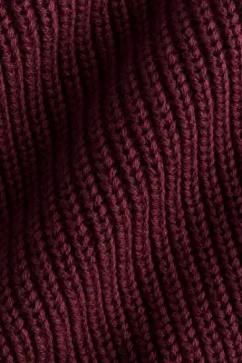 Ensemble 2 pièces en maille de coton - Rouge foncé — photo 1