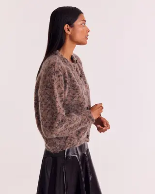 Cardigan Douceur guépard tacheté — photo 4