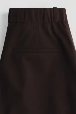 Pantalon chic Wrinkle-resistant Slim Fit - Marron foncé — photo 2