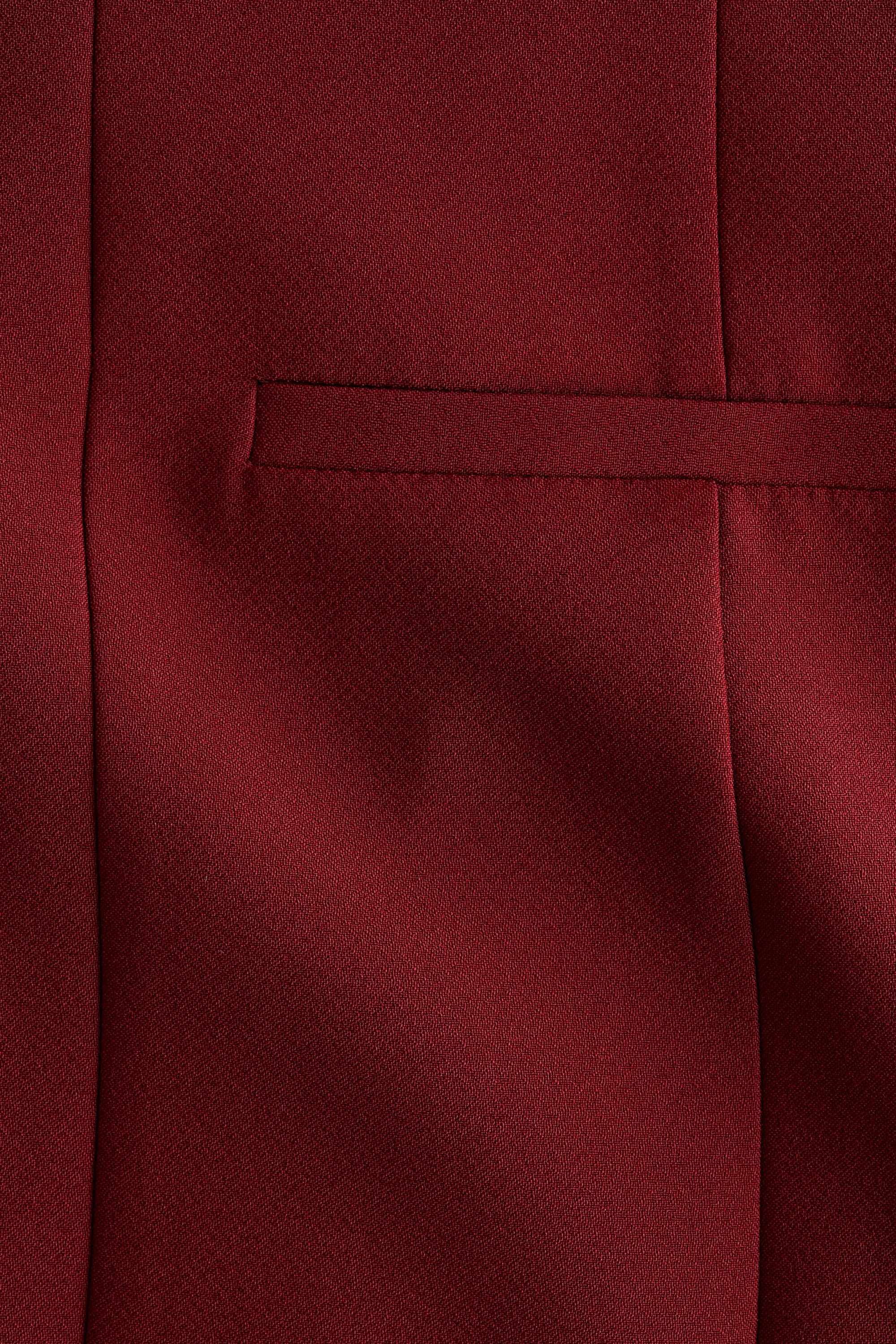 Robe épaules nues - Rouge foncé