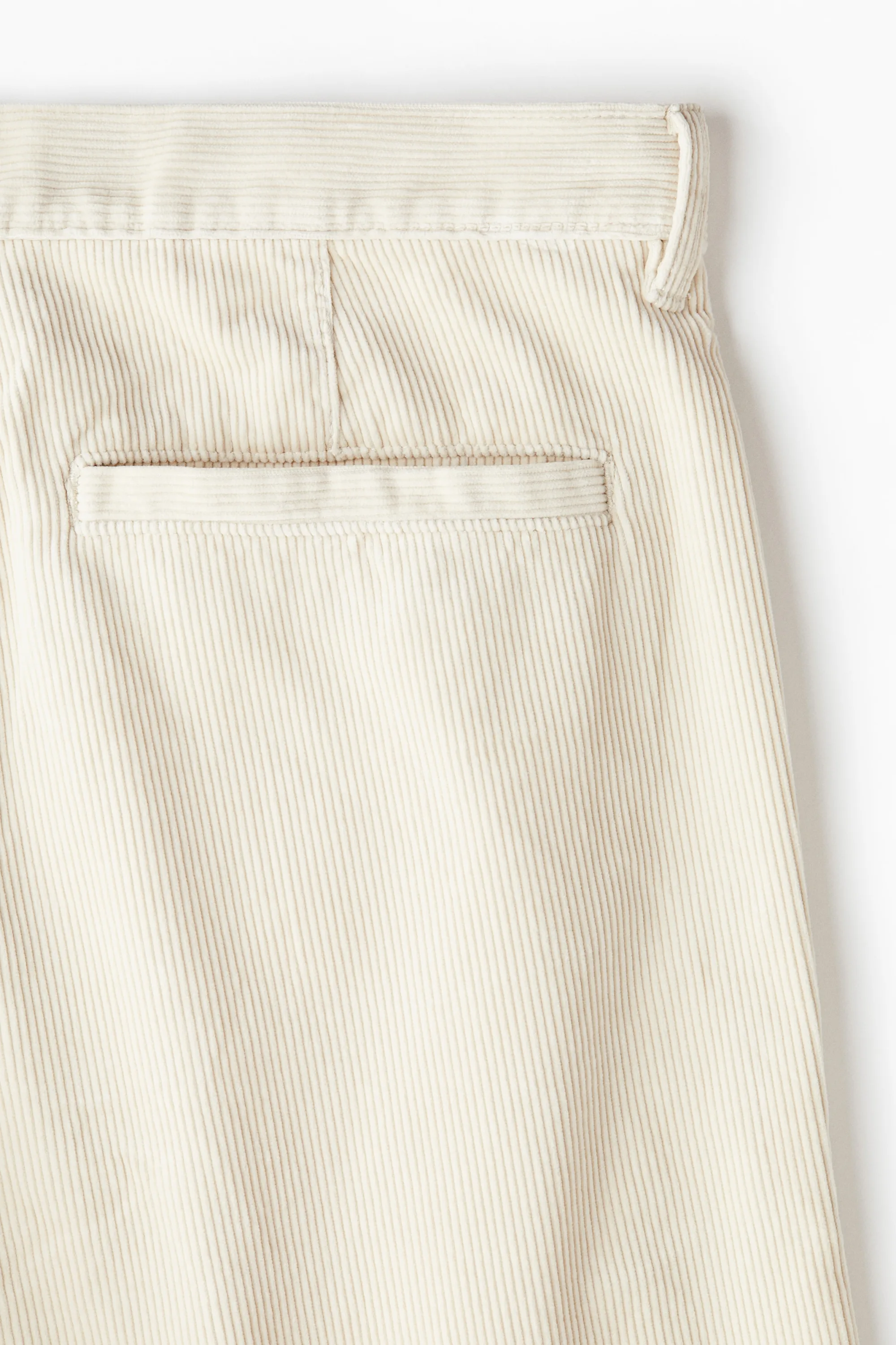 Pantalon Relaxed Fit en velours côtelé - Beige