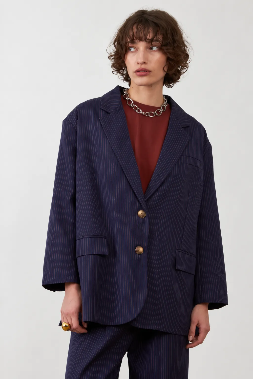 Orfeo – Blazer Rooster Navy Rayures
