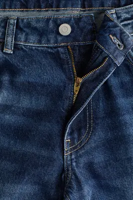 Baggy Low Waist Jeans - Bleu denim foncé — photo 4