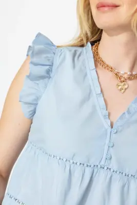 Blouse volantée Femme — photo 5