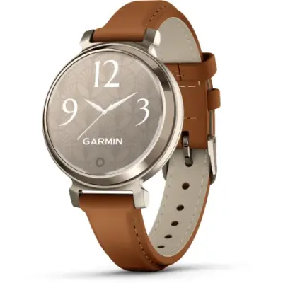 Garmin Lily 2 Classic Cream Gold bracelet cuir camel 010-02839-02 — photo 1