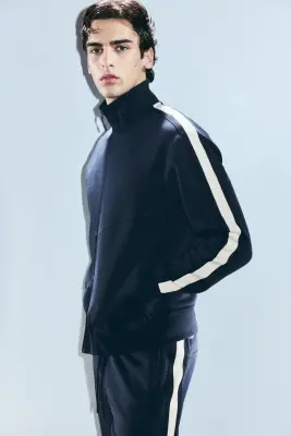 Veste de survêtement Regular Fit DryMove™ - Bleu foncé — photo 4