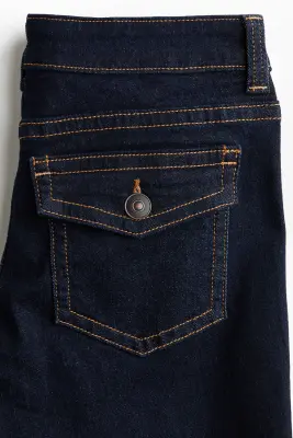 Flared Low Jeans - Bleu denim foncé — photo 5