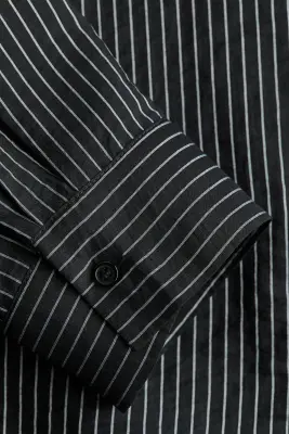 Chemise avec foulard - Noir/rayures tennis — photo 5