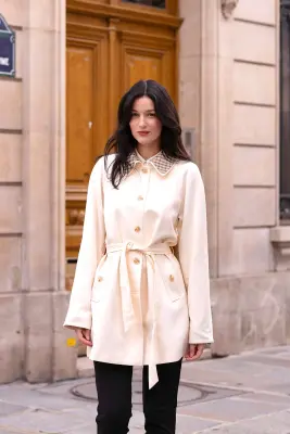 Charlie Short Trenchcoat - Khaki — photo 2