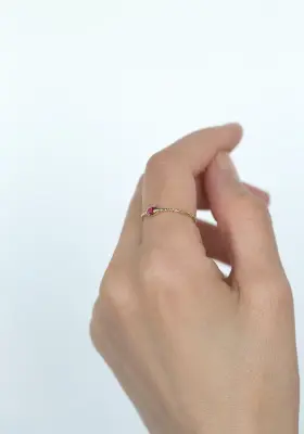 BAGUE MARION - Or blanc 18 carats — photo 4