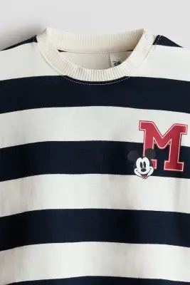 Lot de 3 T-shirts imprimés à manches longues - Bleu ancien/Mickey — photo 1