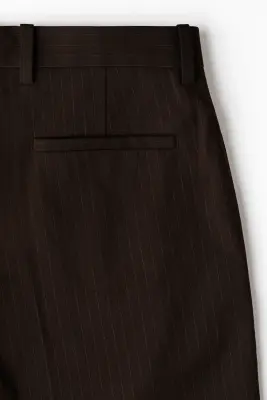 Pantalon chic Loose Fit - Marron foncé — photo 4