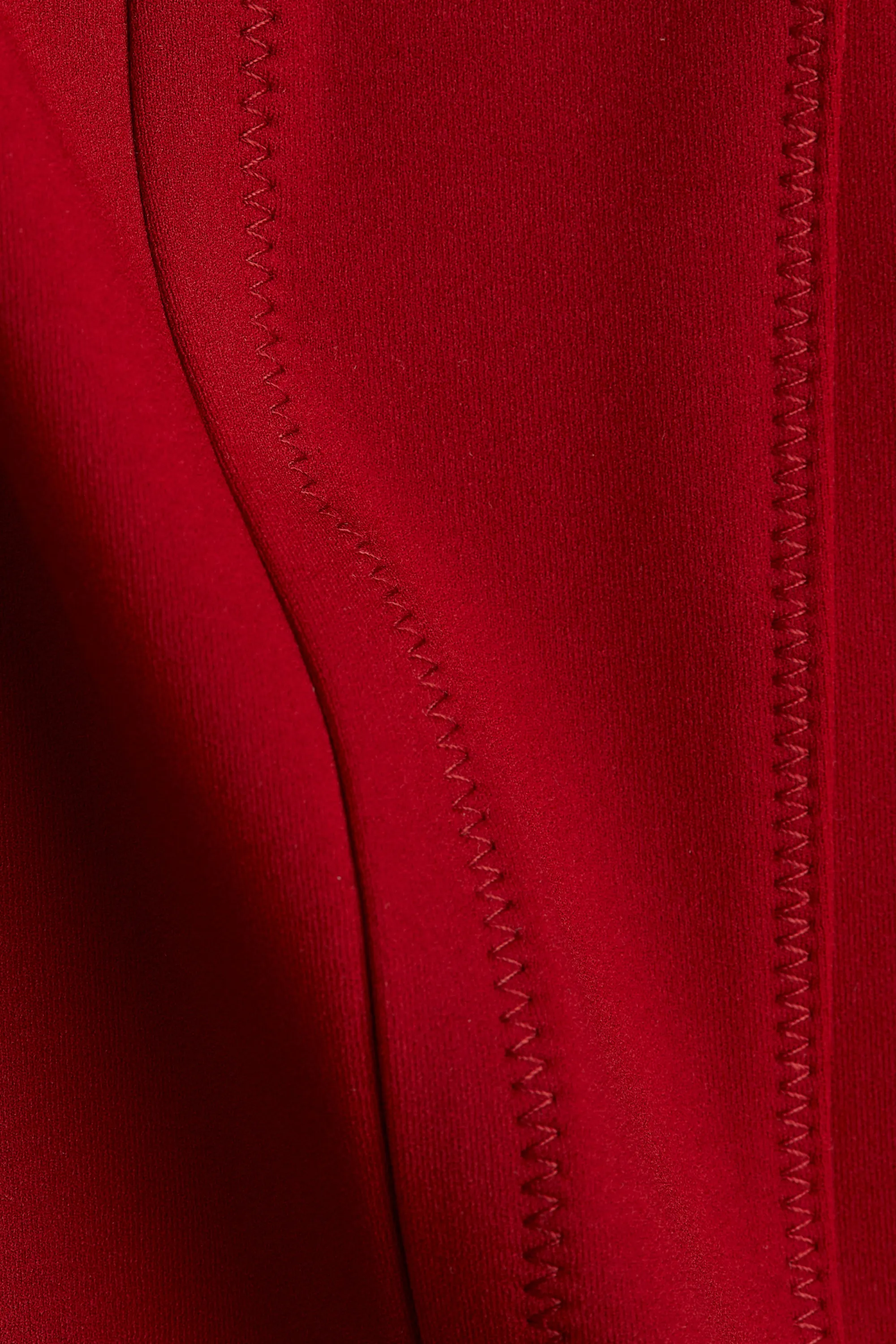 Robe longue et ajustée - Rouge foncé