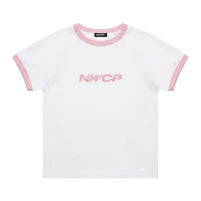 NWCP White & Pink Baby Tee — photo 1