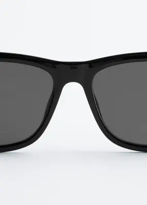 Lunettes de soleil carrées - Noir — photo 2