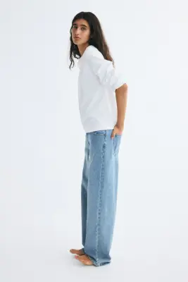 Top en coton interlock - Blanc — photo 2
