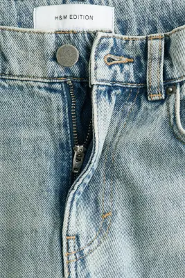 Barrel Regular Waist Jeans - Bleu denim clair — photo 4