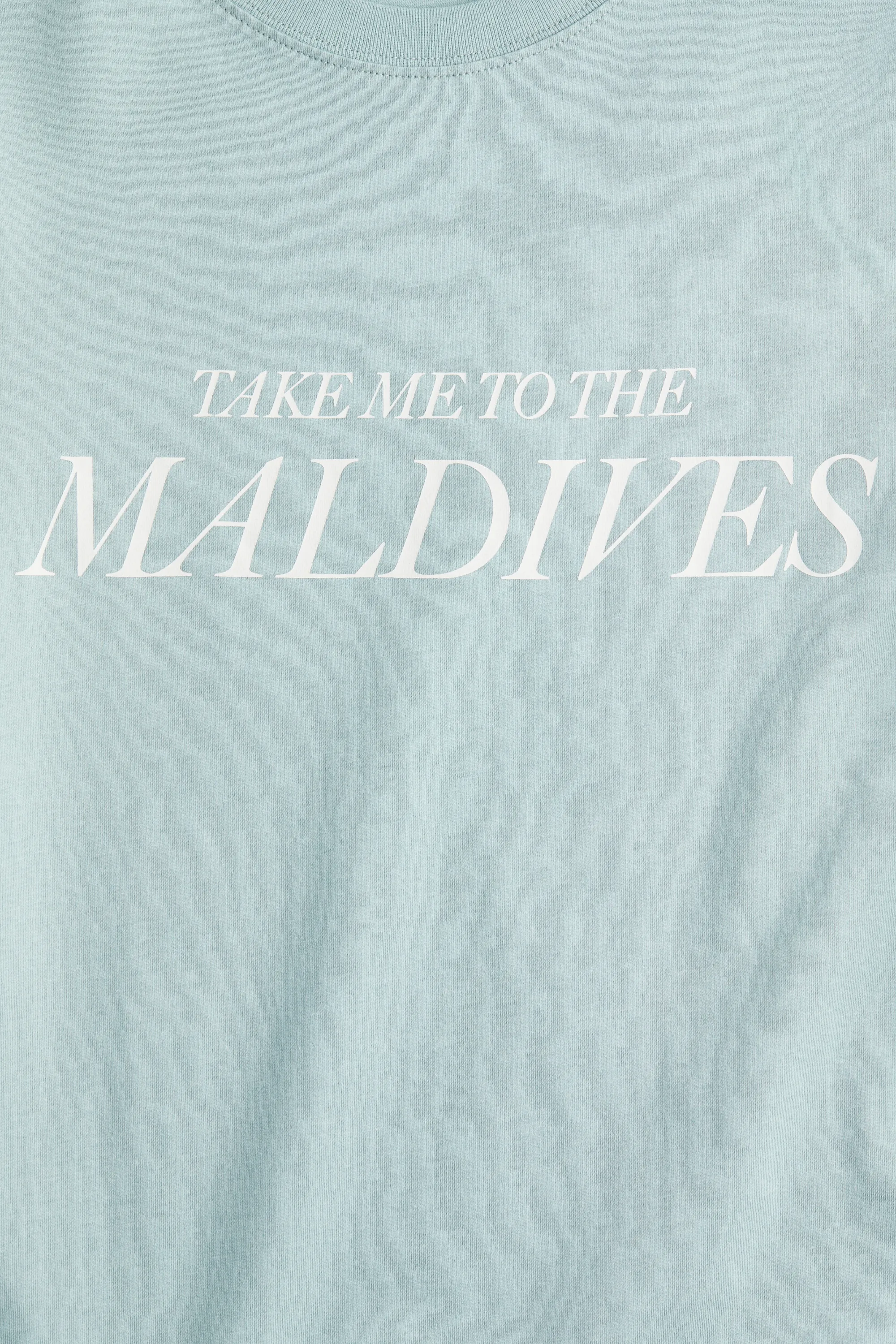 T-shirt imprimé - Turquoise clair/Maldives
