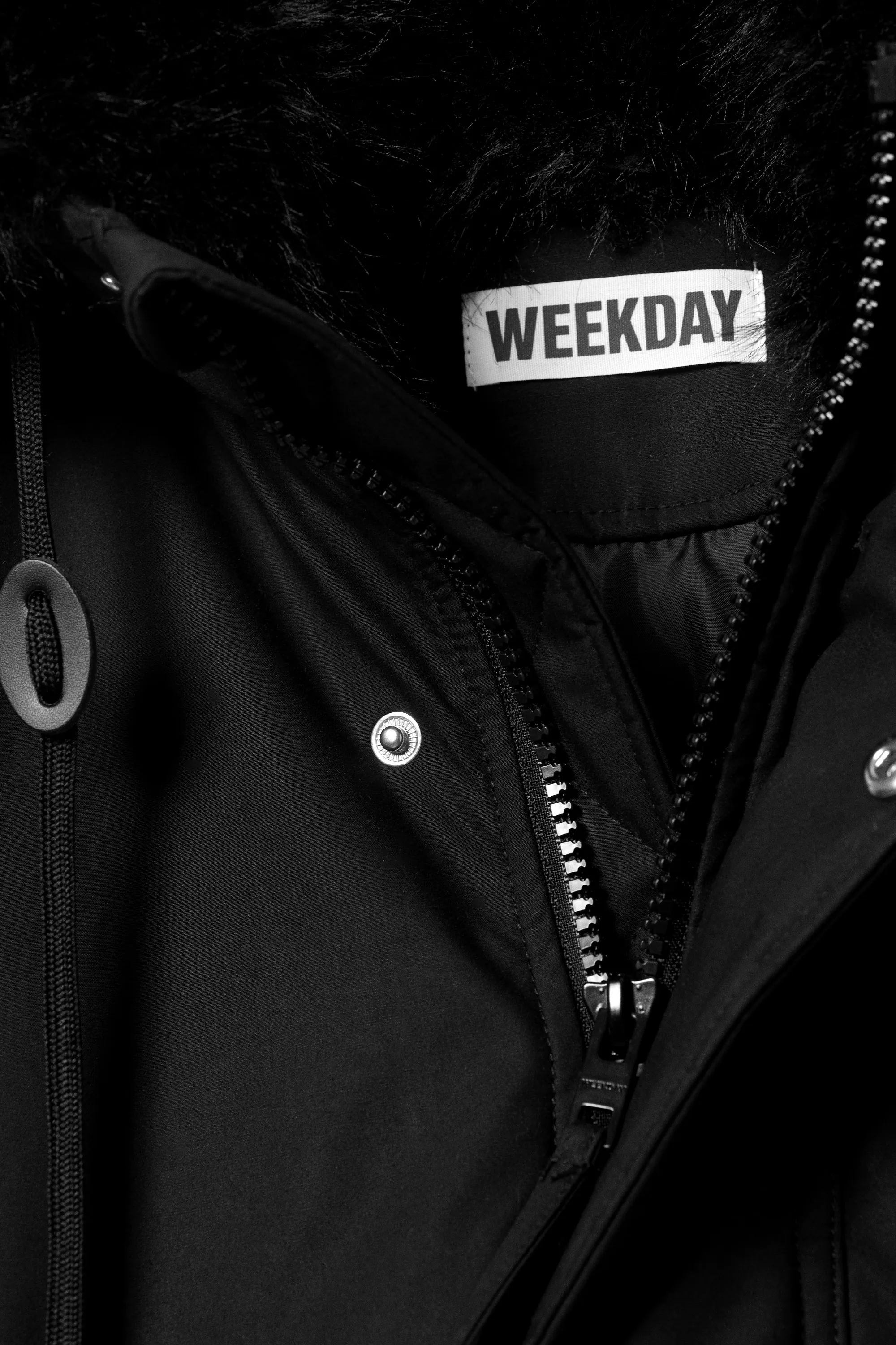Parka matelassée oversize - Noir