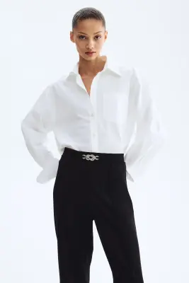 Pantalon bootcut en jersey romanite - Noir — photo 2