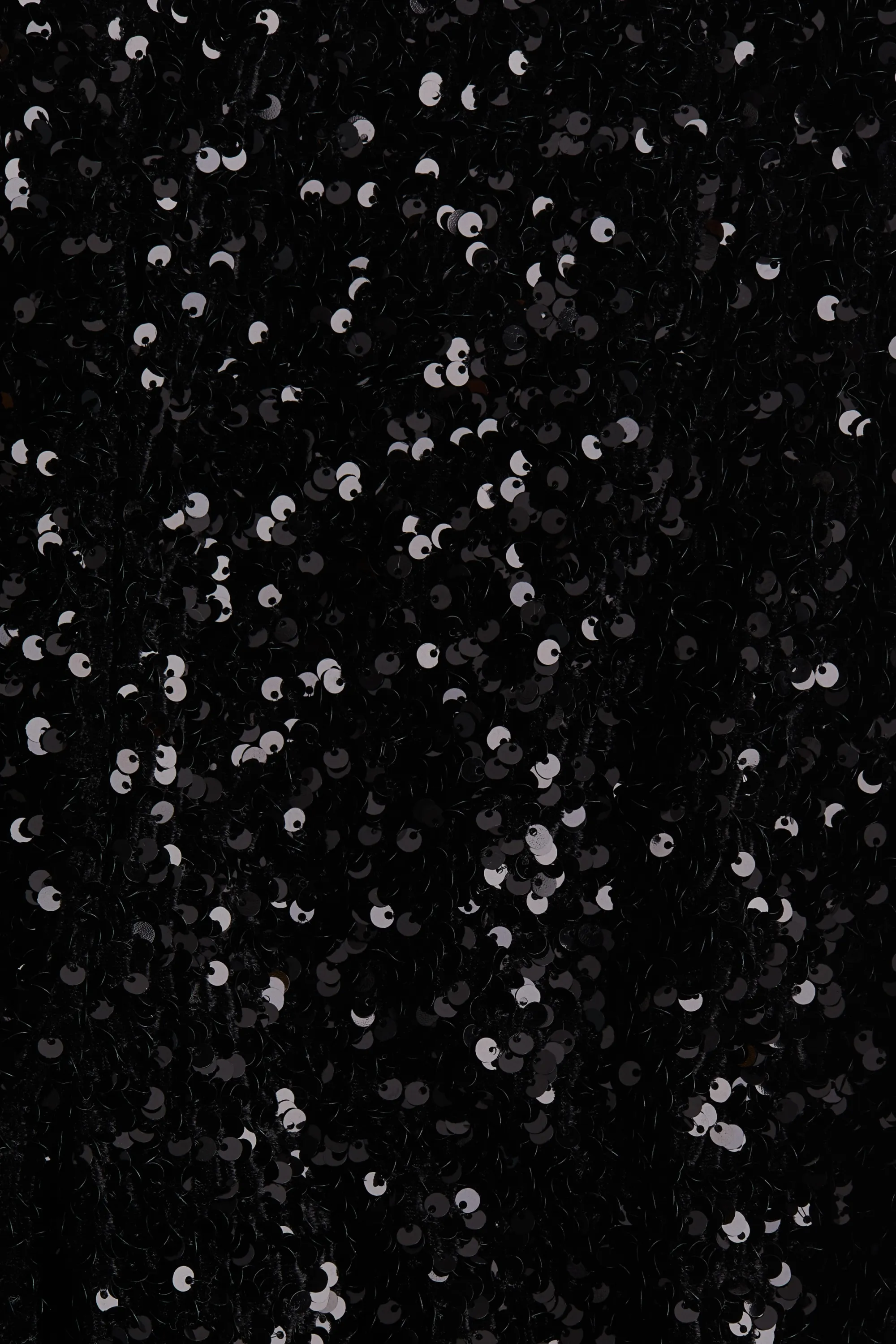Pantalon évasé à sequins - Noir
