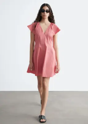 Robe courte évasée - Rose — photo 1