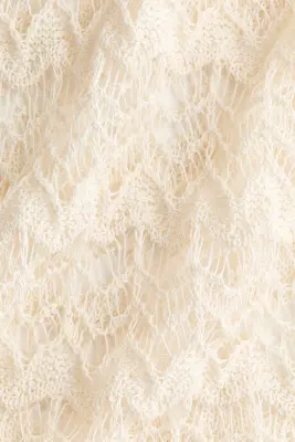 Robe de plage façon crochet - Crème — photo 3