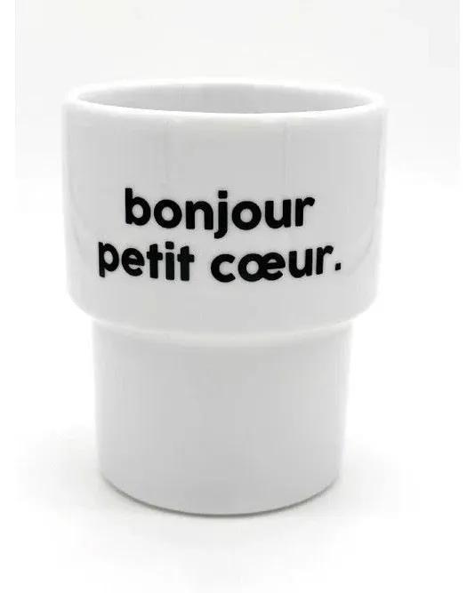 Gobelet Bonjour Petit Coeur - Félicie Aussi